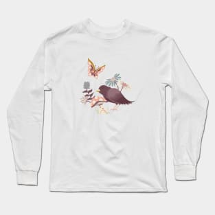 Wonderland Garden - Mauve Long Sleeve T-Shirt